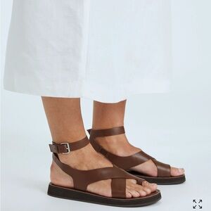 Madewell Natasha flat form brown sandals